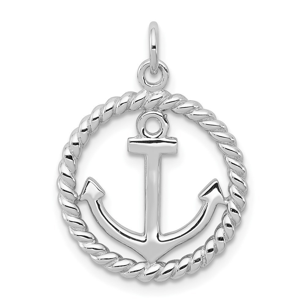 Sterling Silver Nautical Anchor Small Necklace Charm Pendant Unisex
